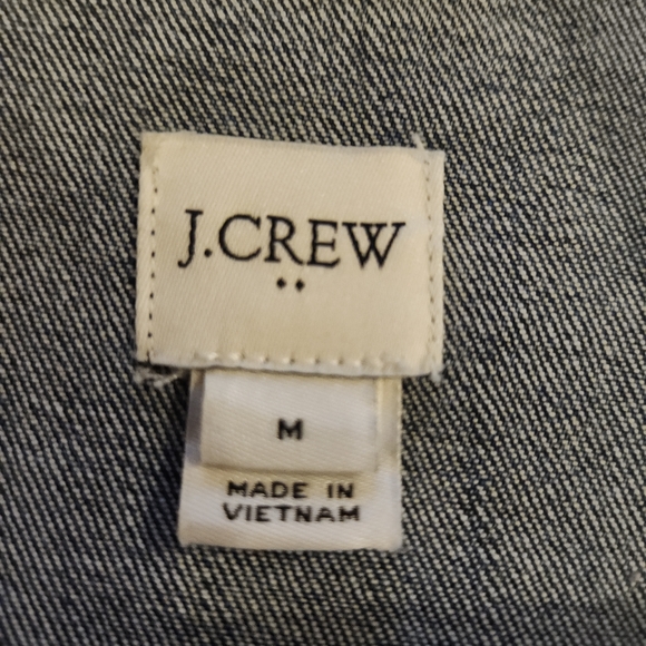 J. CREW MERCANTILE EMBROIDERED STRETCH MEDIUM WASH JEAN JACKET WMS SIZE MEDIUM - Picture 3 of 12